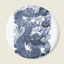 Chinese Blue Dragon - Emperor Water Dragon 2012 magnets