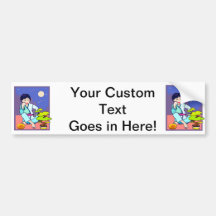 Chinese Boy Pondering Bonsai Bumper Stickers