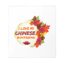 Chinese Boyfriend Design Memo Note Pad