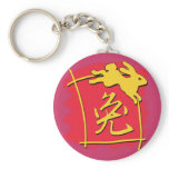 Chinese Calligraphy Year of the Rabbit Gifts keychains