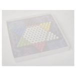 Chinese checkers puzzle game board letterhead design