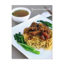 Chinese Chow Mein Collection Invitation postcards