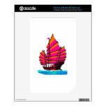 Chinese chuán Junk Ship Magenta Orange jGibney The Decal For The NOOK Color