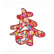 Chinese "Chun" Calligraphy Spring Flower Poster posters by fat_fa_tin Chinese "Chun" Calligraphy Spring Flower Poster posters