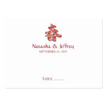 Chinese "Chun" Spring Flowers Guest Place Card business cards
