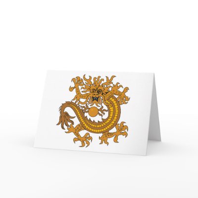 Chinese Coat of Arms (18th Century) Greeting Card by FlagTshirts