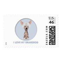Chinese Crested 1 Granddog Stamp