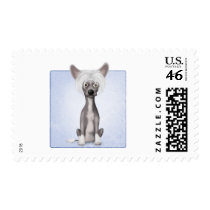 Chinese Crested 2 Postage Stamp