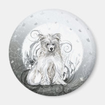 Chinese Crested Blue magnets