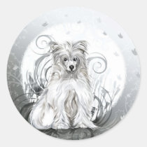 Chinese Crested Blue stickers