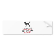 Chinese Crested bumper stickers