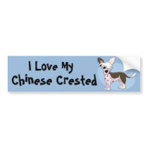 Chinese Crested Bumper Sticker bumper stickers