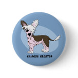 Chinese Crested Button