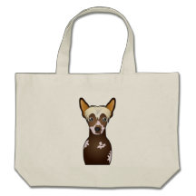 Chinese Crested Cartoon Canvas Bags