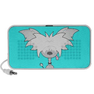 Chinese Crested Cartoon - Speakers v2 doodle