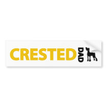 Chinese Crested Dad bumper stickers
