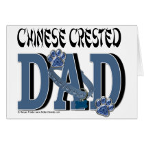 Chinese Crested DAD Greeting Cards