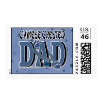 Chinese Crested DAD Postage Stamp