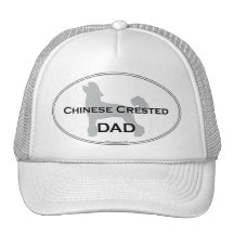 Chinese Crested Dad Trucker Hats