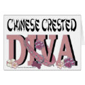 Chinese Crested Diva card
