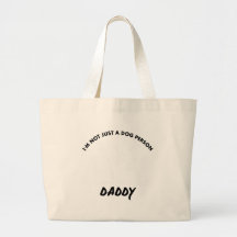 chinese crested Dog Daddy Tote Bags