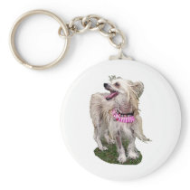 Chinese Crested Dog keychains