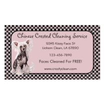 Chinese Crested Hairless Sit Business Cards business cards