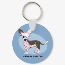 Chinese Crested Keychain