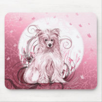Chinese Crested Pink mousepads