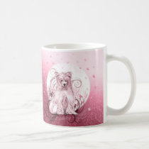 Chinese Crested Pink mugs