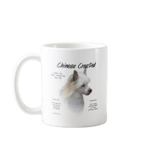 Chinese Crested (powderpuff) History Design mugs