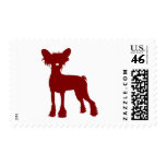 Chinese Crested (Red) postage