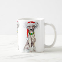 Chinese Crested Santa Coffee Mug