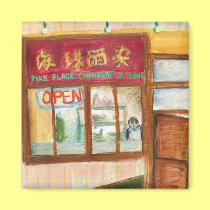 Chinese Cuisine Magnet (Pike Place Seattle) magnets