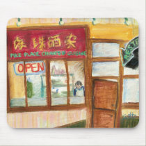 Chinese Cuisine Mousepad (Pike Place Seattle) mousepads