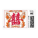 Chinese double happiness stamp