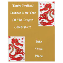 Chinese Dragon Astrology Flyer