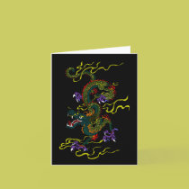 Chinese Dragon Blank Note Cards cards