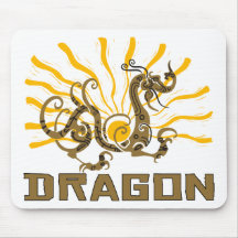 Chinese Dragon Chinese Zodiac Dragon T-Shirt Mousepad