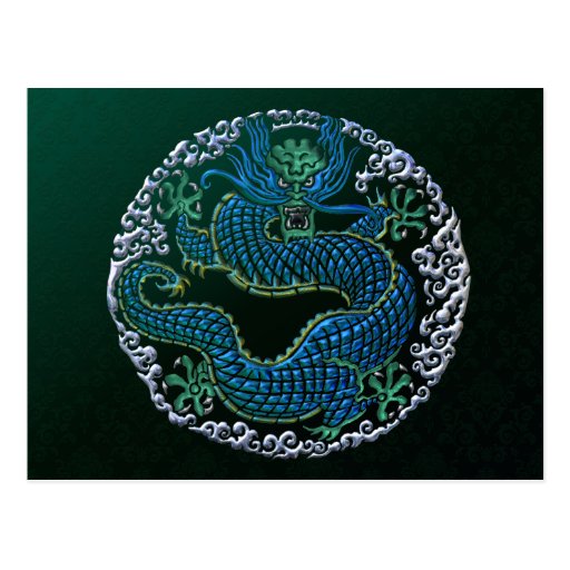 Chinese Dragon Ornament Postcard | Zazzle