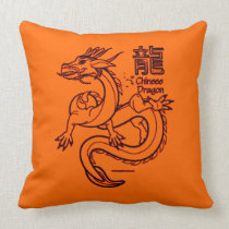 Chinese Dragon Pillow