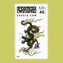 Chinese Dragon Postage Stamp stamps