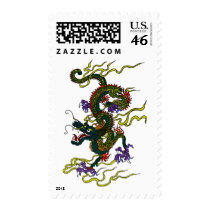 Chinese Dragon Postage Stamp