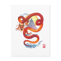 Chinese Dragon Postcard