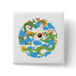 Chinese Dragon Yin Yang buttons