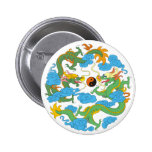 Chinese Dragon Yin Yang Pin