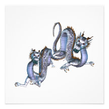 Chinese Dragons Invitations