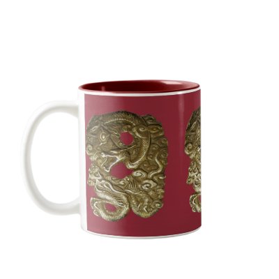 Chinese Dragons red Coffee Mugs