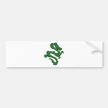 Chinese Enter The Dragon Kung Fu Symbol Bumper Sticker