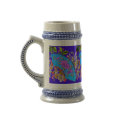 Chinese Fan Blue Heirloom Stein Mug by INTHEPRESENT Chinese Fan Blue Heirloom Stein Mug